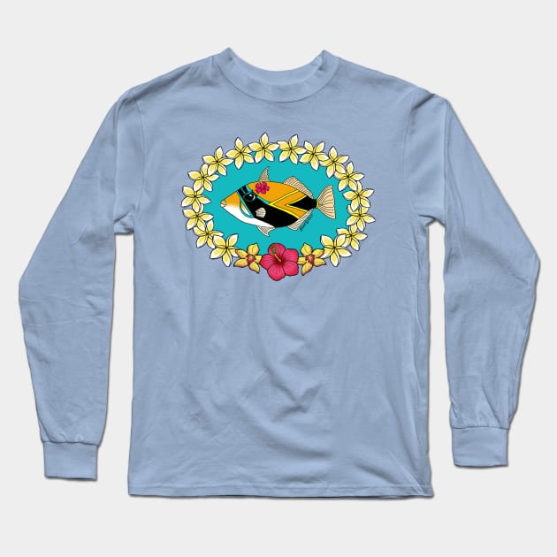 Humu Girl Lei Long Sleeve T-Shirt by HonuHoney